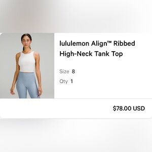 Ribbed high neck tank top